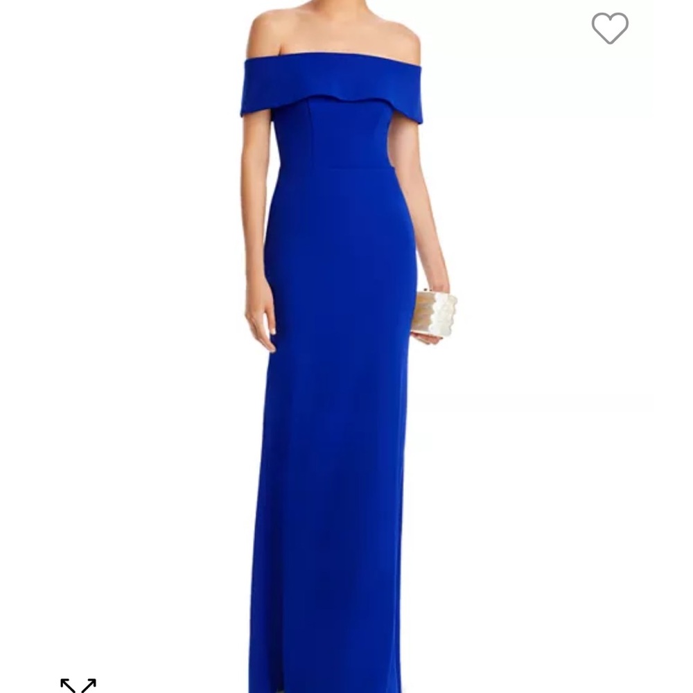 Royal blue shoulder, formal dress. Size 12